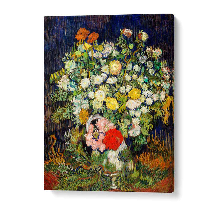 BOUQUET OF FLOWERS IN A VASE (1890) ,  VINTAGE PAINTINGS