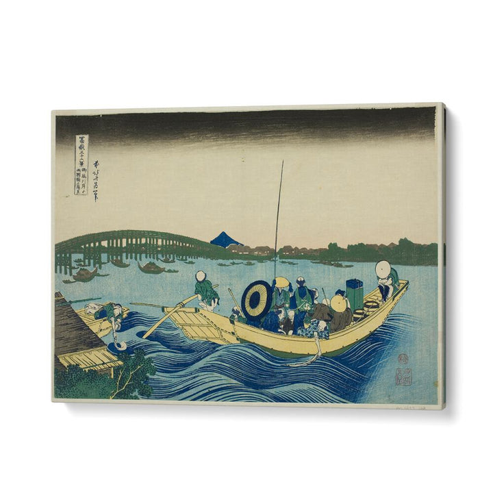 SUNSET OVER THE RYOGOKU BRIDGE  , VINTAGE PAINTINGS