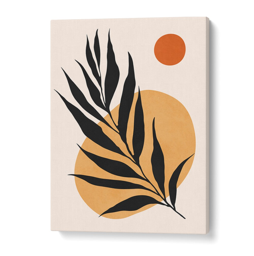 Stylish WATERCOLOR VIII, BOHO ART PAINTINGS featuring elegant leaves and warm colors, perfect for modern home decor.