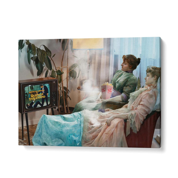 Explore nostalgia with THE MOVIE BEGINS, ALTERED ART PRINTS by Dikhotomy, blending art and cinematic storytelling.