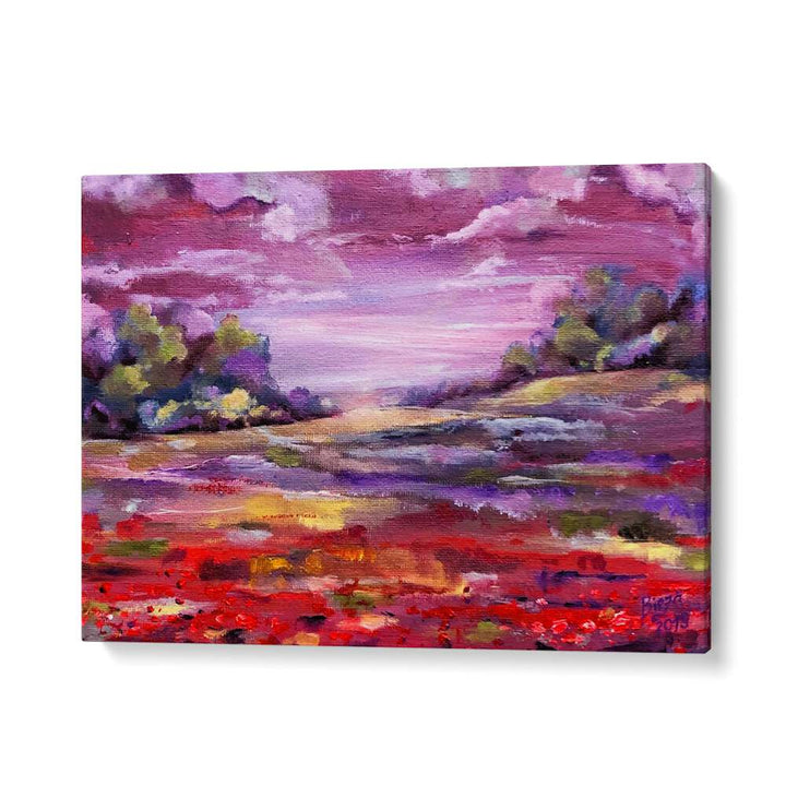 Vibrant PURPLE LANDSCAPE PAINTINGS showcasing stunning hues and serene beauty, perfect for elevating your space.