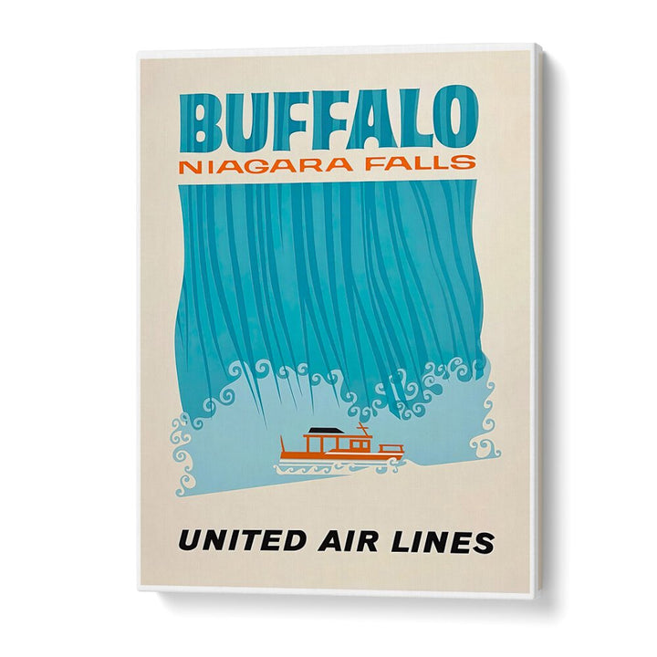Stunning NIAGARA FALLS I, VINTAGE TRAVEL POSTERS showcase the majestic beauty of Niagara Falls, perfect for any space.