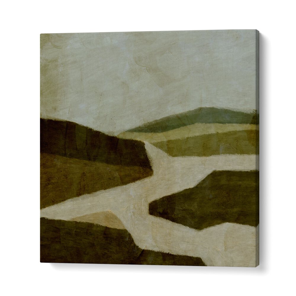 Serene PAYSAGE III, LANDSCAPE PAINTINGS in earthy tones to enhance your living space with nature's beauty.