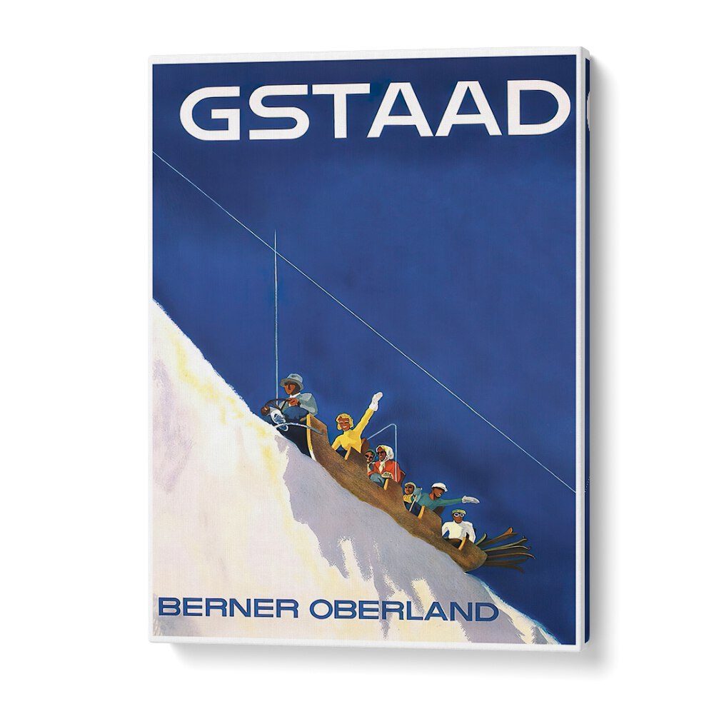 GSTAAD III Vintage Travel Posters showcase the charm of Gstaad, perfect for elevating your decor.