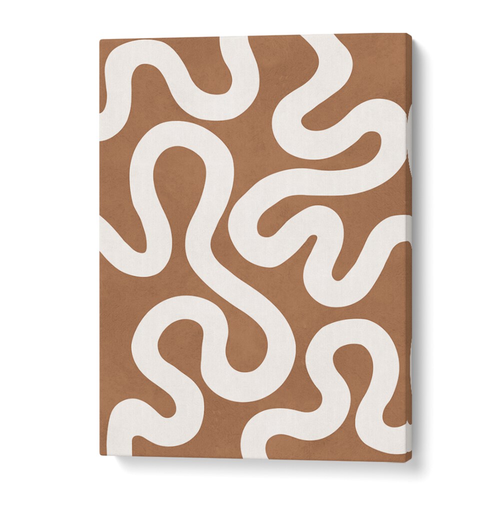 Stylish UNDULATING, ABSTRACT PAINTINGS with flowing curves, perfect for modern home decor elegance.