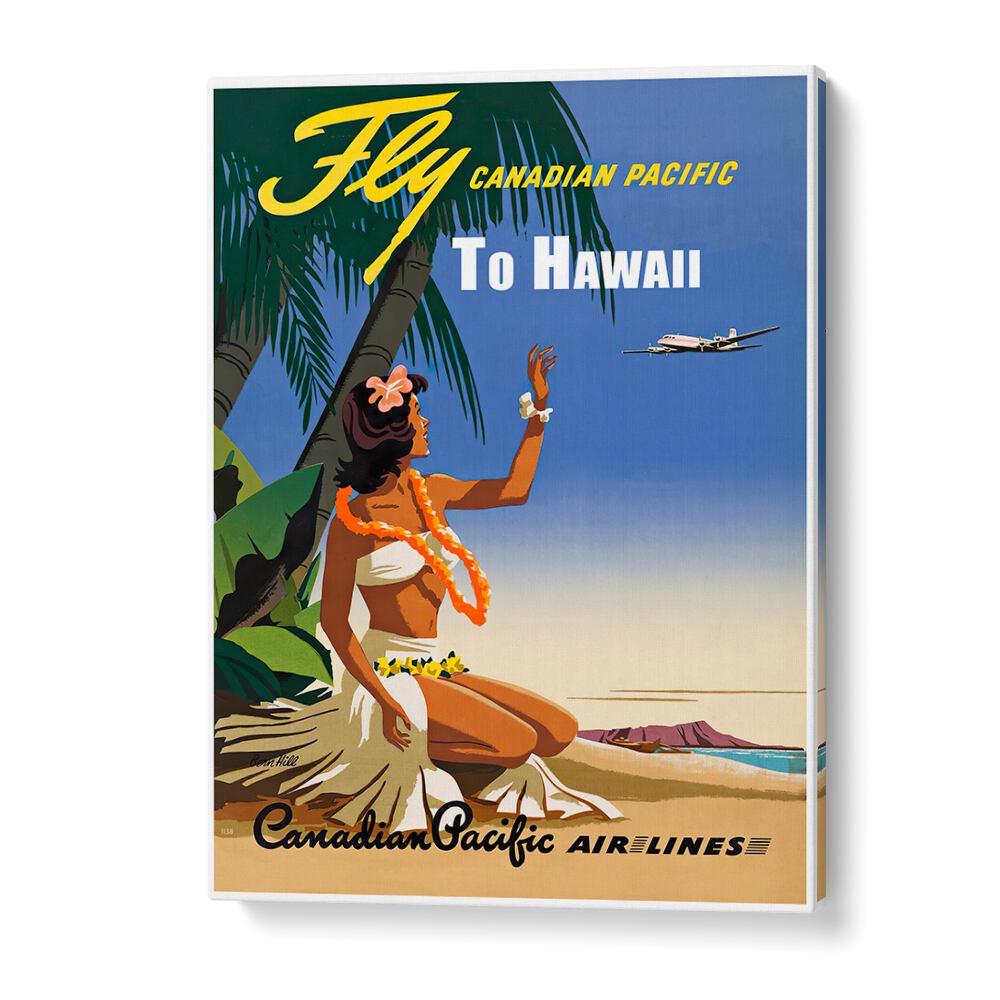 HAWAII IV, VINTAGE TRAVEL POSTERS showcase a tropical scene with vibrant colors and nostalgic designs for your space.