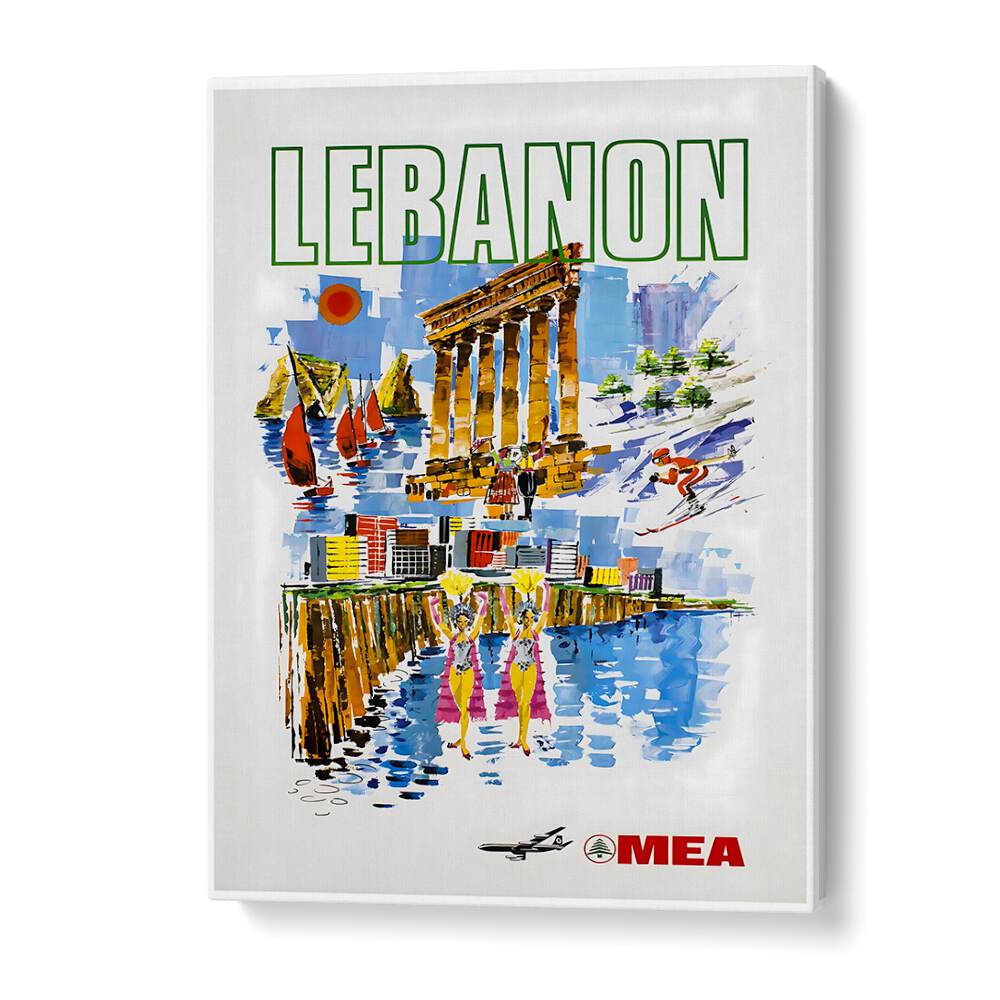 Stunning LEBANON , VINTAGE TRAVEL POSTERS showcasing Lebanese culture, perfect for home or office decor.