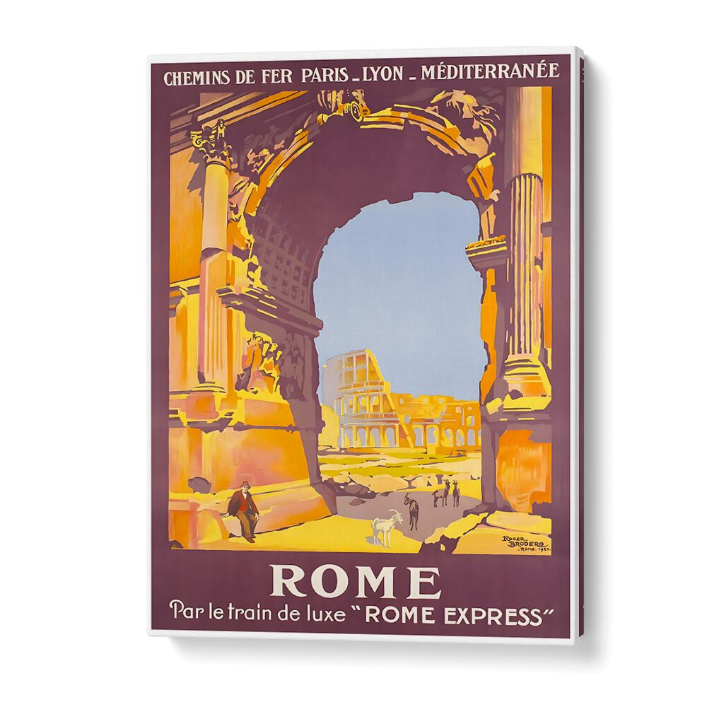 Stunning ROME III, VINTAGE TRAVEL POSTERS capturing Rome's rich history and vibrant culture, perfect for decor.