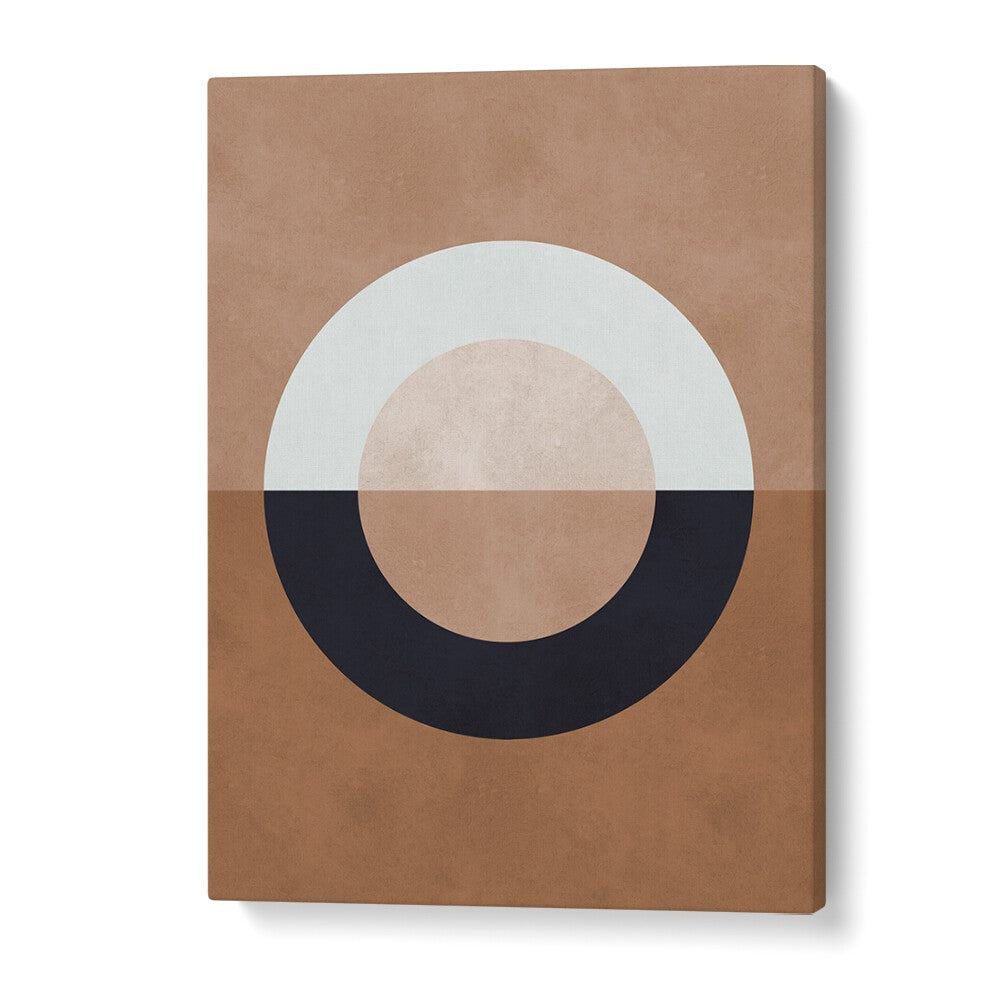 Stylish BROWN GEOMETRY VIII, GEOMETRIC ART PRINTS featuring earthy tones and intricate designs, perfect for home decor.