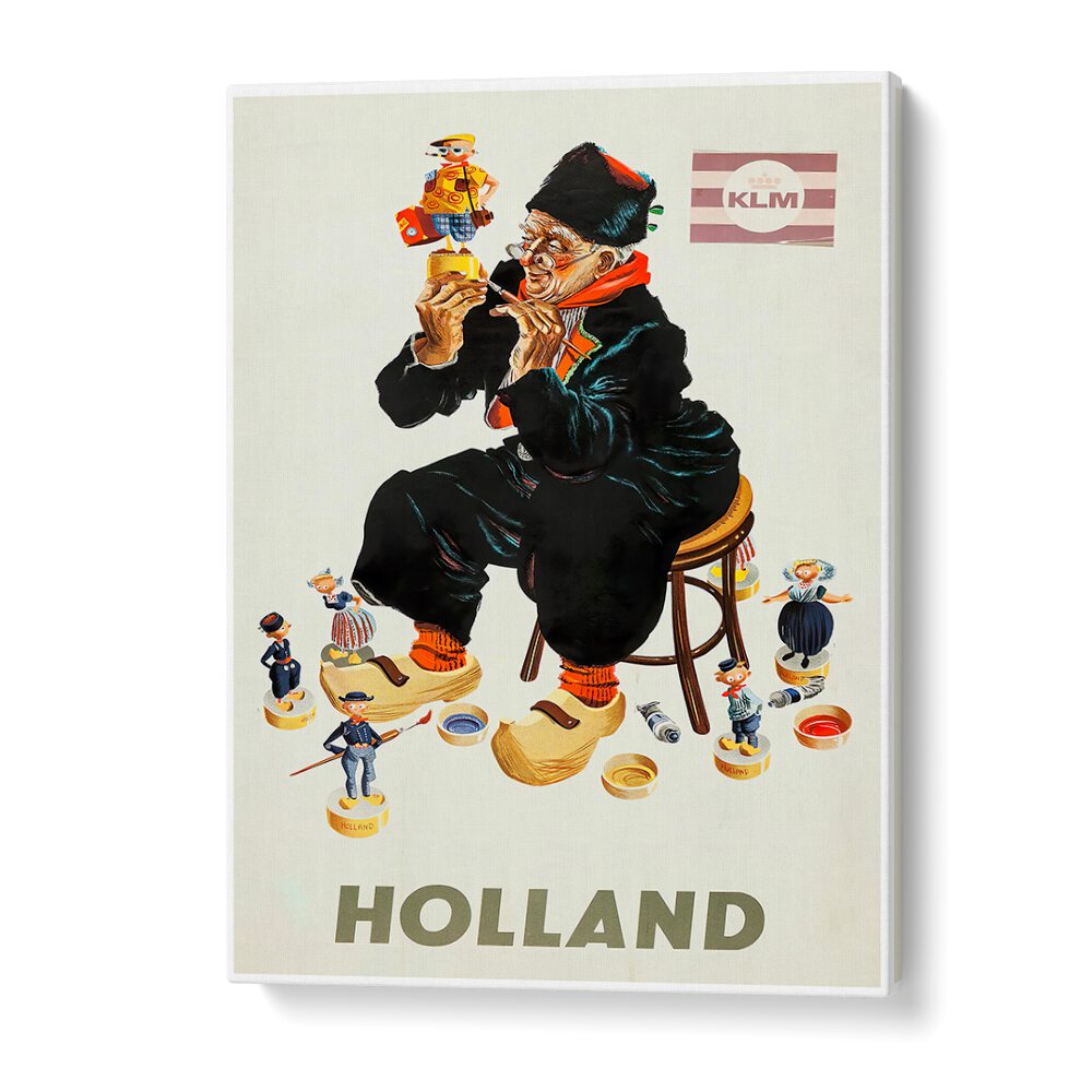 Capture the charm of Holland with HOLLAND II, VINTAGE TRAVEL POSTERS, perfect for transforming your space.