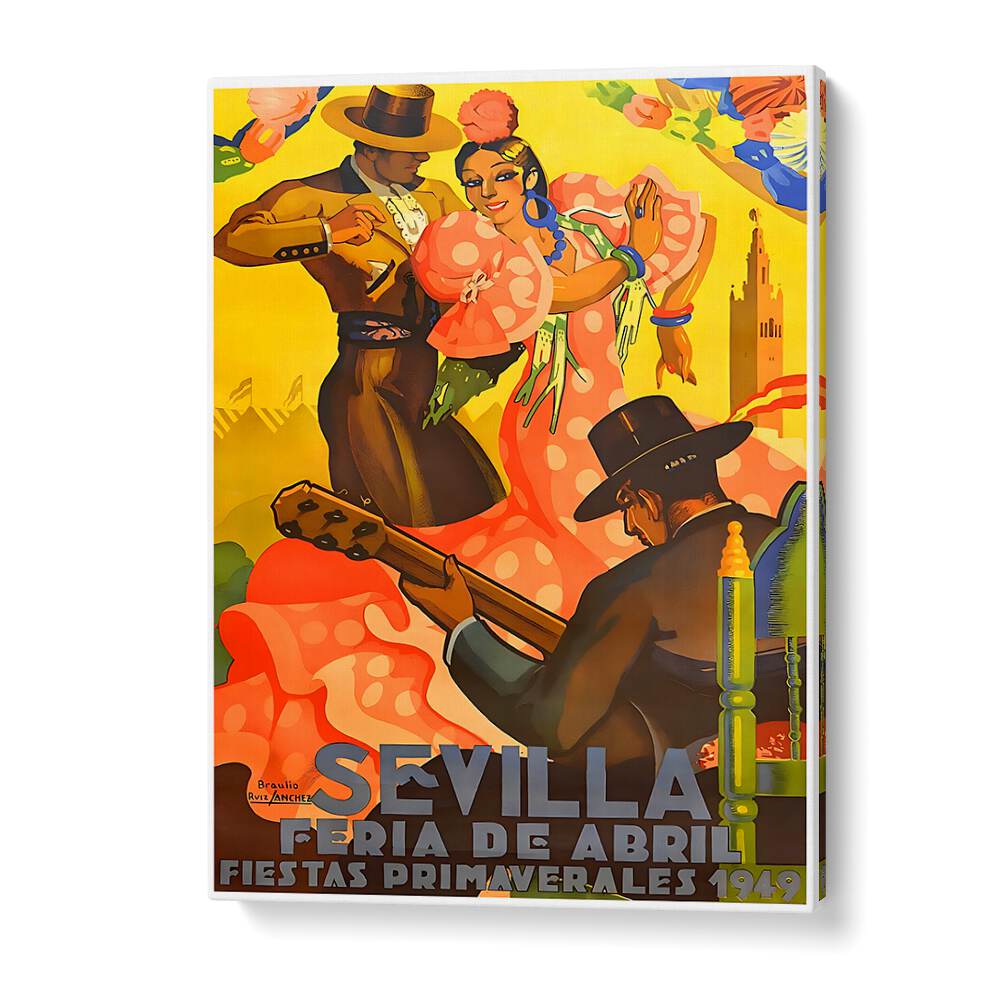 Colorful SEVILLA I, VINTAGE TRAVEL POSTERS showcase the vibrant culture and charm of Sevilla, perfect for decor lovers.