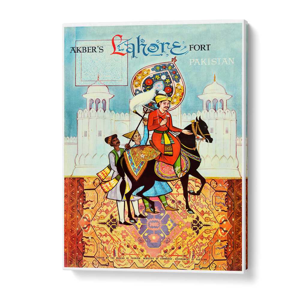Stunning LAHORE II, VINTAGE TRAVEL POSTERS showcase the rich heritage of Lahore, perfect for wall decor.