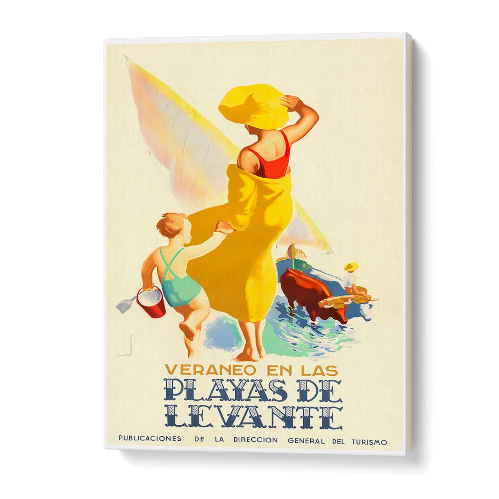 Brightly colored VERANEO EN LAS Vintage Travel Posters evoke nostalgia and celebrate the beauty of summer adventures.