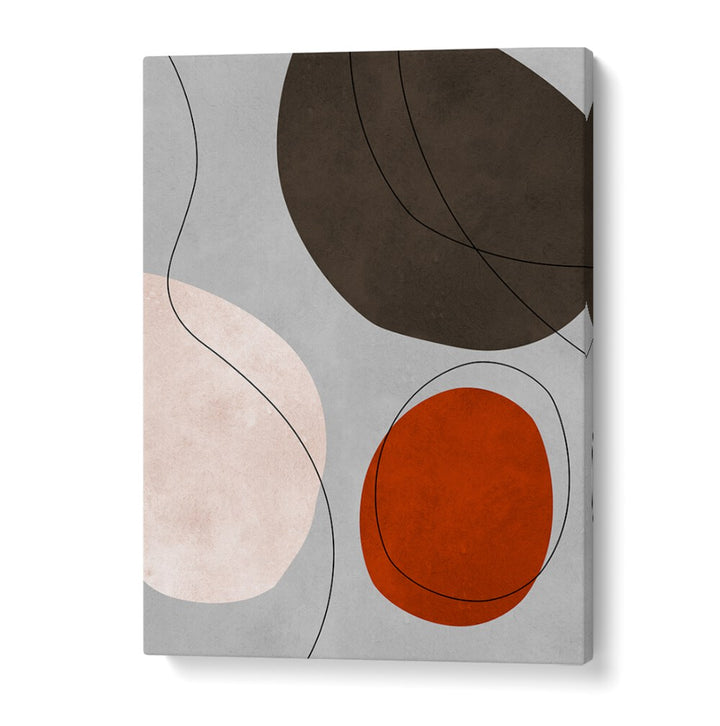 EXPRESSIVE VII, ABSTRACT PAINTINGS features a modern design with bold shapes, enhancing any creative space beautifully.