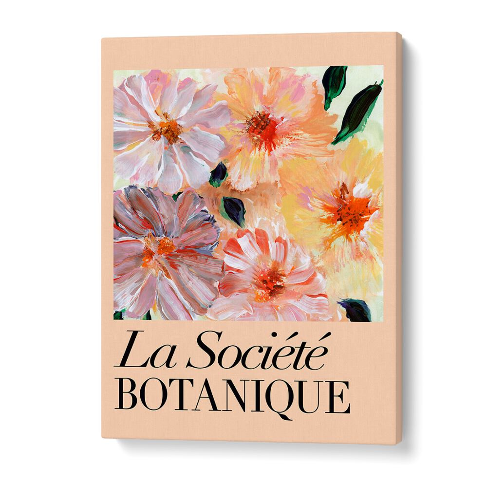 Bright and vibrant BOTANIQUE PEACH, FLORAL FLOWER PAINTINGS enhance any space with artistic floral elegance.