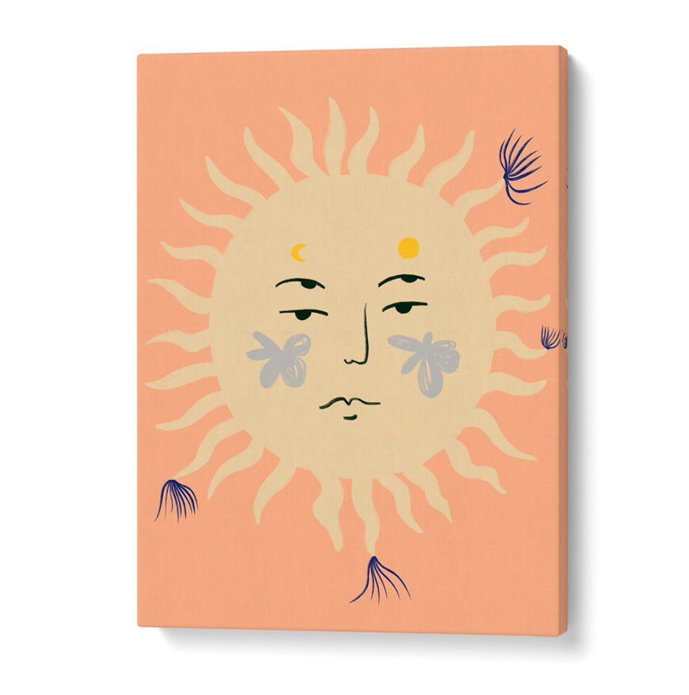 Vibrant PINK SUN art print adds a modern touch, perfect for transforming your living space with color.