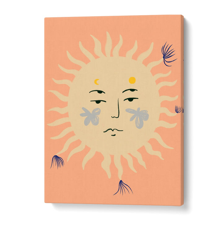Vibrant PINK SUN art print adds a modern touch, perfect for transforming your living space with color.
