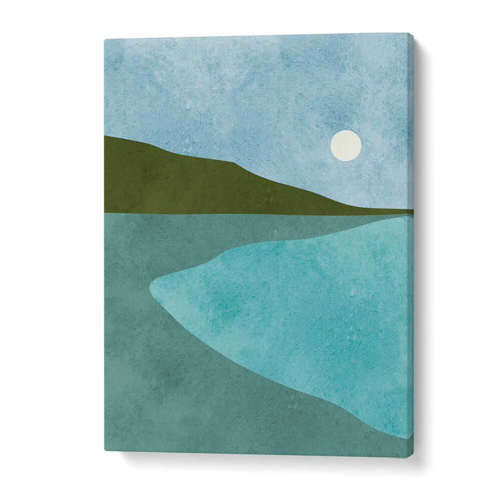 Modern decor shines with WATERCOLOR III, LANDSCAPE PAINTINGS, showcasing abstract nature's beauty in vibrant colors.