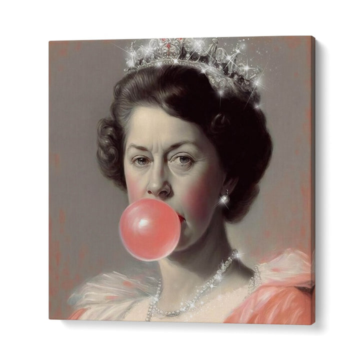 Transform your space with the GLITTER QUEEN, ALTERED ART PRINTS by Dikhotomy, showcasing elegance and whimsy.