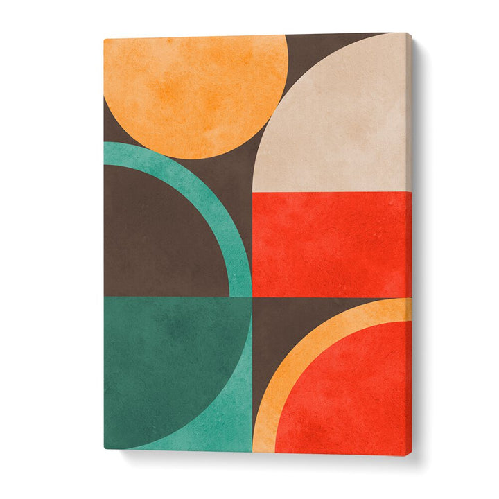 CIRCLES IN HARMONY XIII, GEOMETRIC ART PRINTS showcase vibrant colors and shapes, perfect for modern decor.