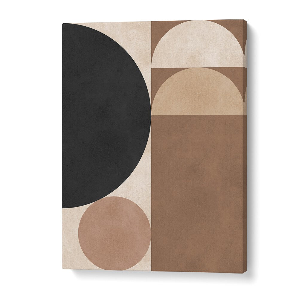 BROWN GEOMETRY VI, GEOMETRIC ART PRINTS features elegant shapes and tones, perfect for modern home decor.