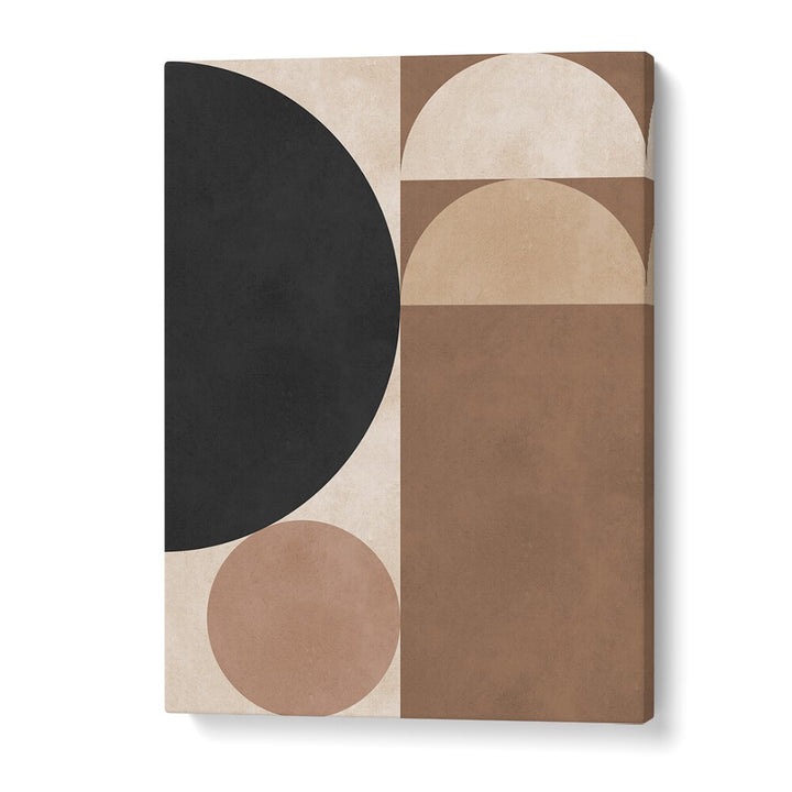 BROWN GEOMETRY VI, GEOMETRIC ART PRINTS features elegant shapes and tones, perfect for modern home decor.