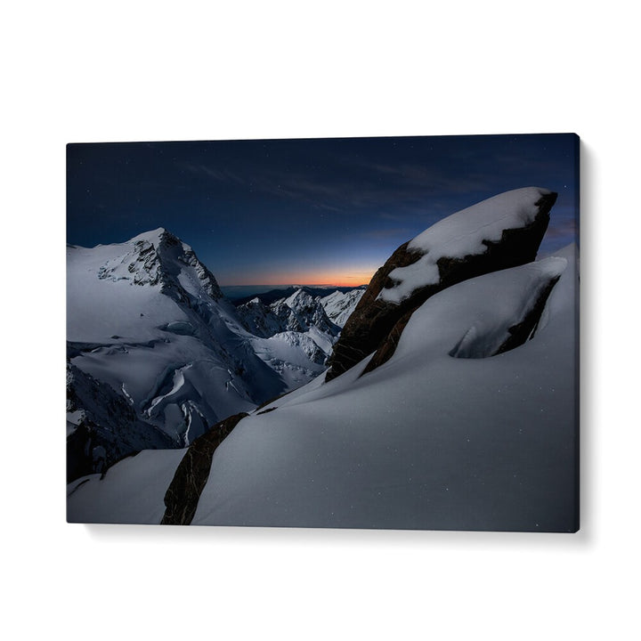 Stunning BREAKING DAWN, PHOTOGRAPHY PRINTS showcasing majestic snow-covered mountains at dawn. Perfect for nature lovers.
