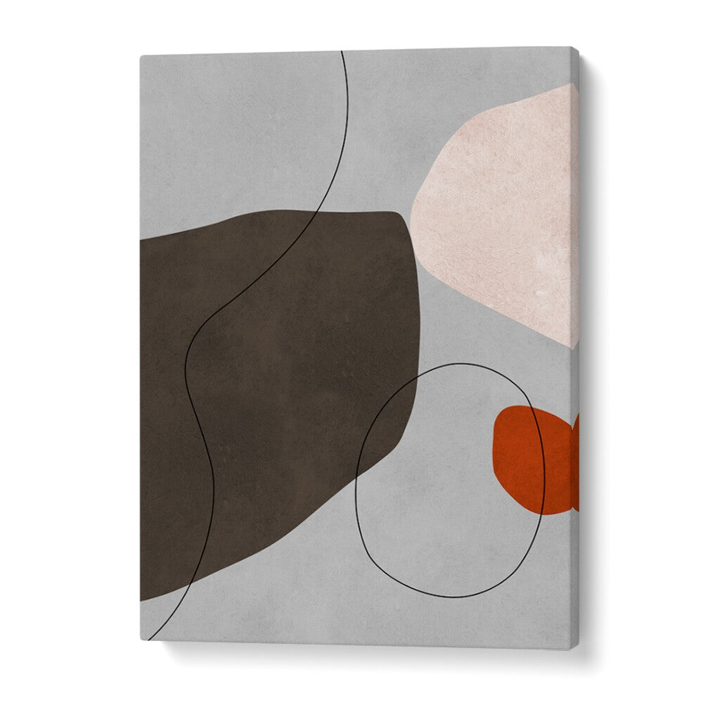 Elegant EXPRESSIVE V, ABSTRACT PAINTINGS featuring organic shapes and muted tones, perfect for modern decor.