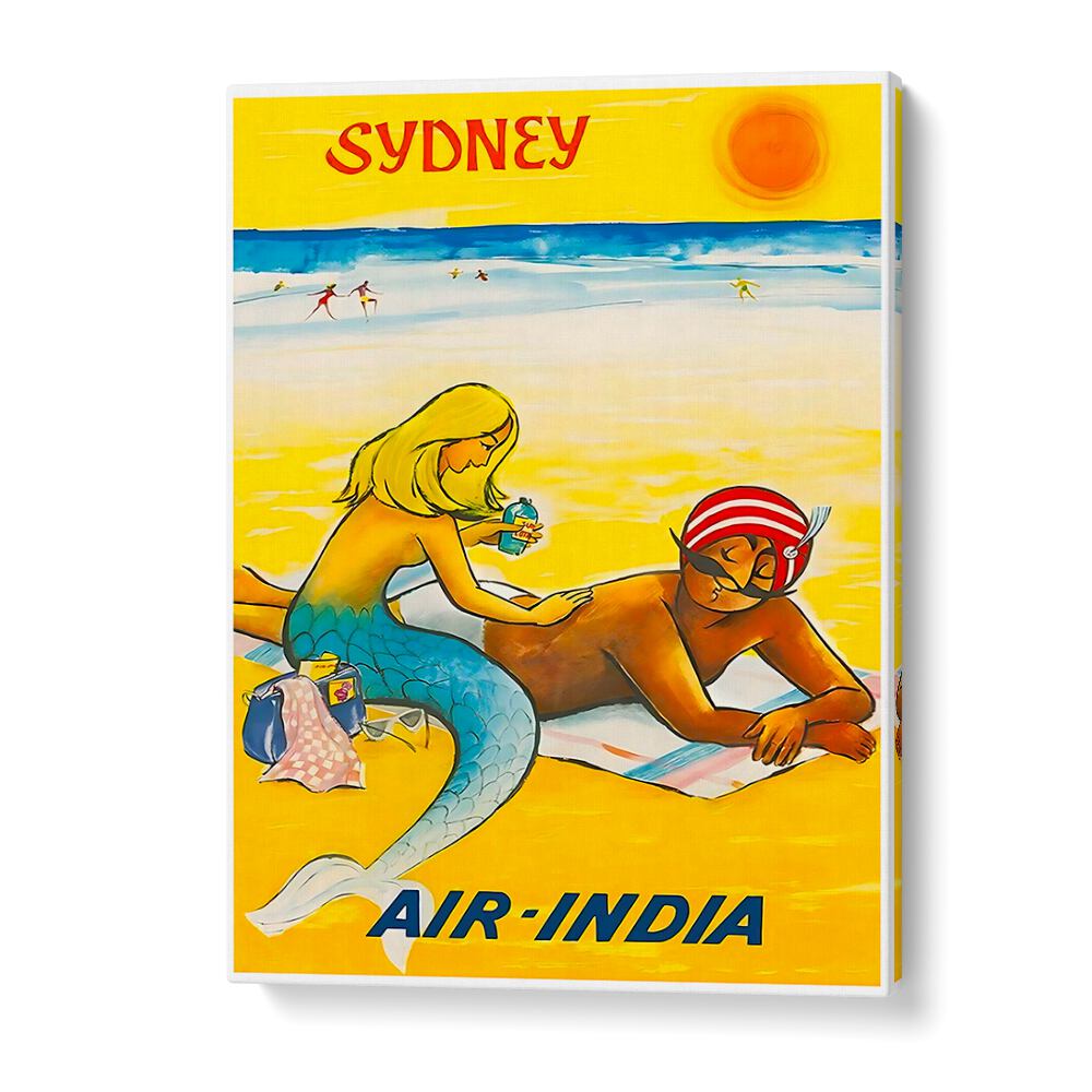 Bright and vibrant SYDNEY II, VINTAGE TRAVEL POSTERS celebrating Sydney's beach culture and stunning landscapes.