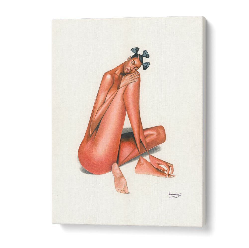 Elegant BLACKDIAMOND(PEACE), AFRICAN ART PAINTINGS showcasing tranquility and style in a stunning artistic piece.