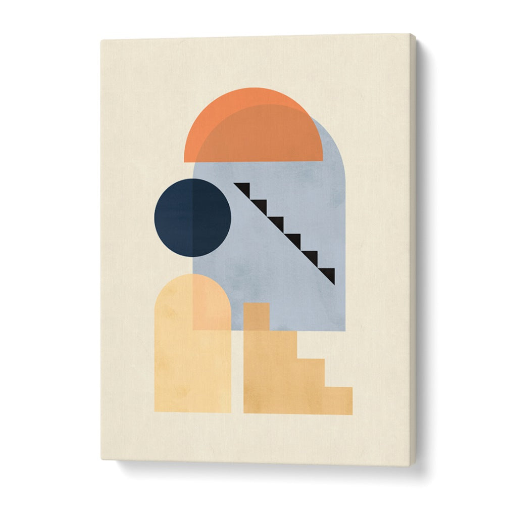 Bold geometric shapes in the COMPOSITION V, BOHO ART PAINTINGS bring modern elegance to your space.
