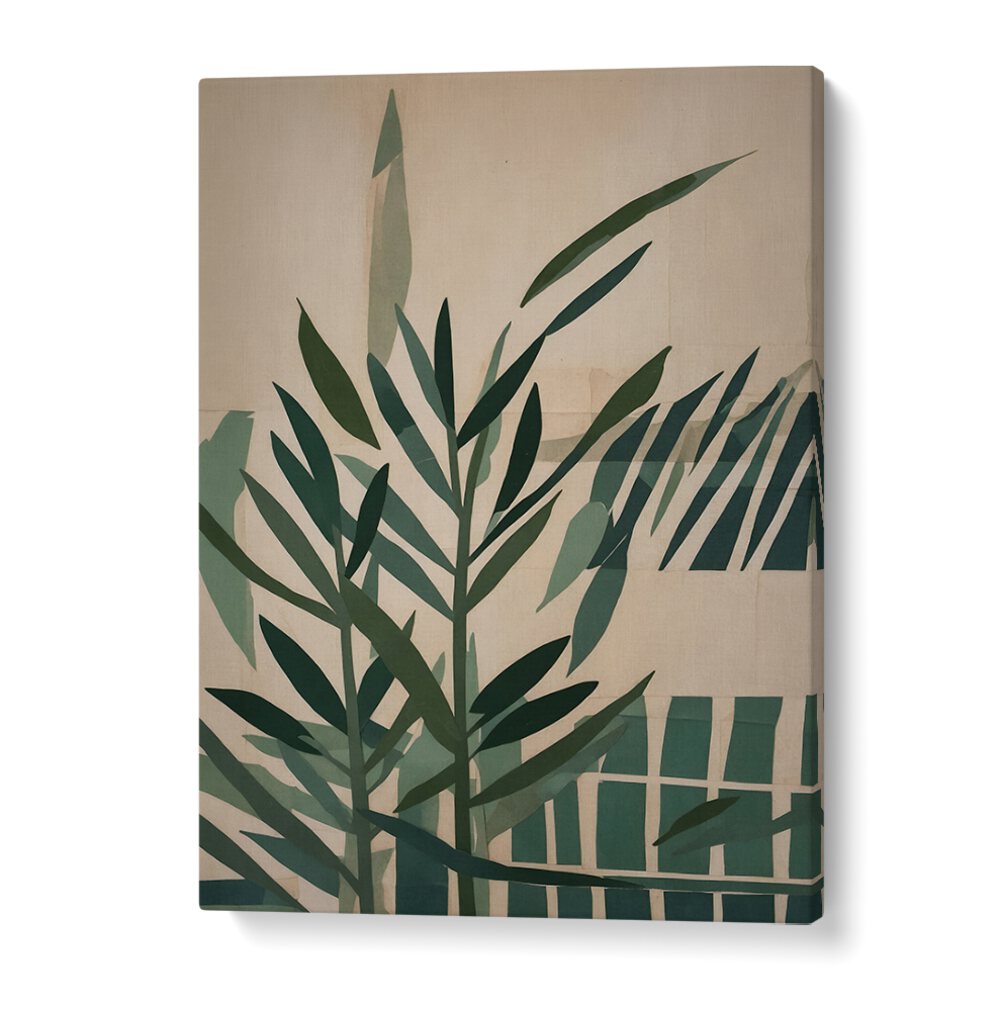 Enhance your decor with PAPER CUT GREEN LEAVES II, FLORAL FLOWER PAINTINGS featuring intricate designs and vibrant colors.