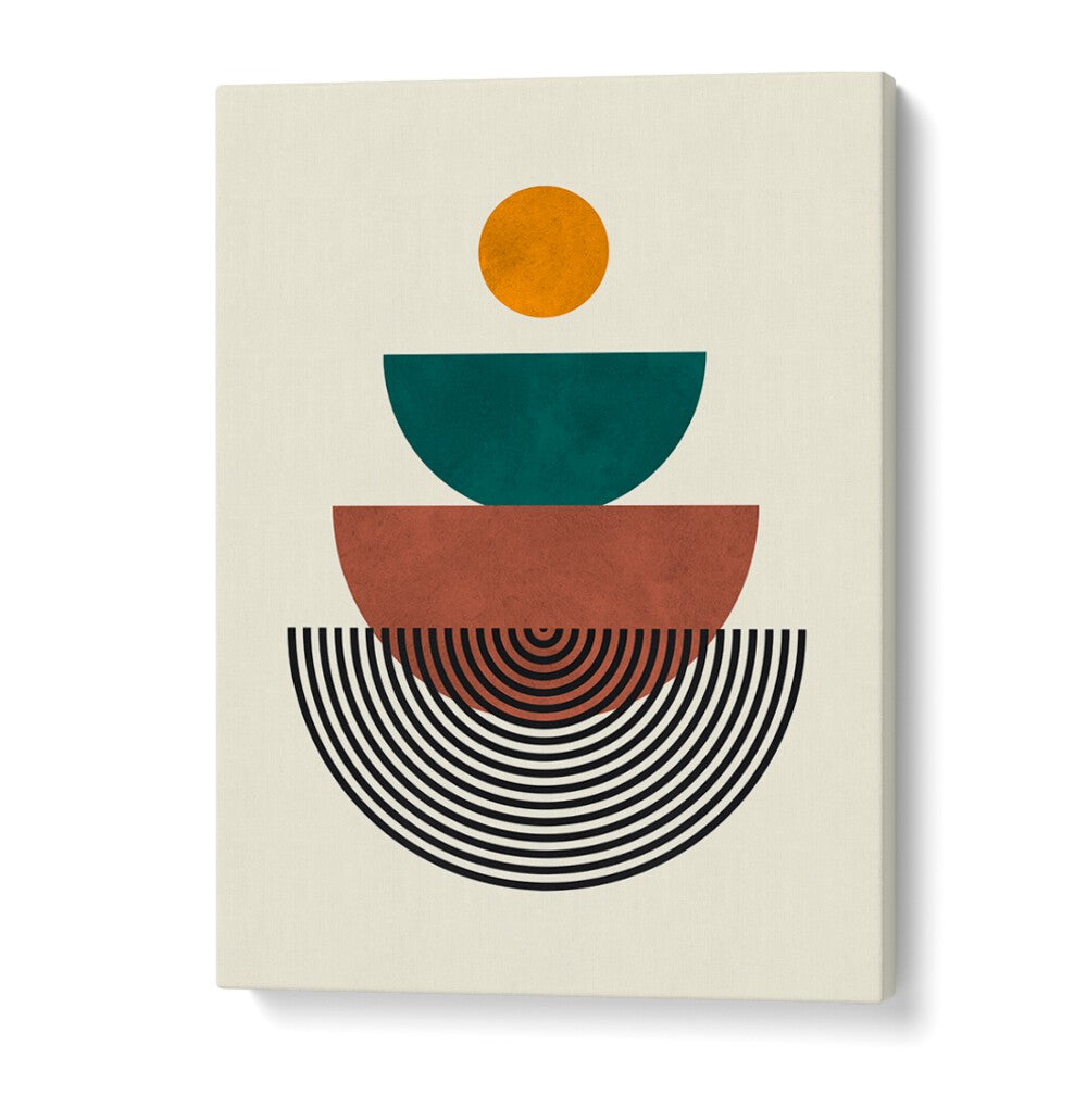 Stylish LINES AND CIRCLES VII, GEOMETRIC ART PRINTS featuring vibrant shapes and textures for modern decor.