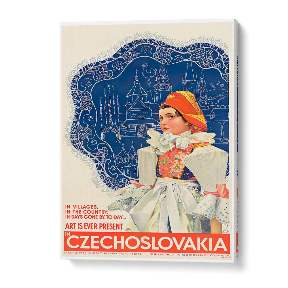Captivating CZECHOSLOVAKIA, VINTAGE TRAVEL POSTERS showcase rich culture and art history in stunning design.