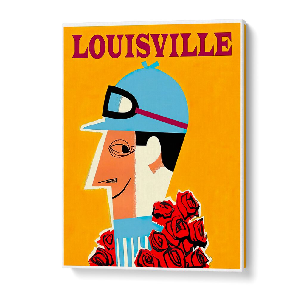 Colorful LOUISVILLE, VINTAGE TRAVEL POSTERS featuring a playful design, perfect for adding charm to any space.