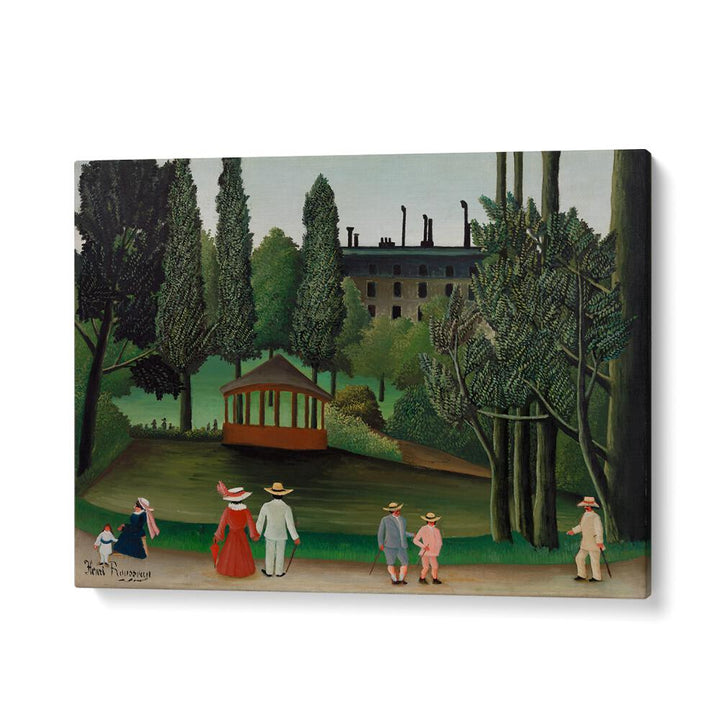 VIEW OF MONTSOURIS PARK , VINTAGE PAINTINGS