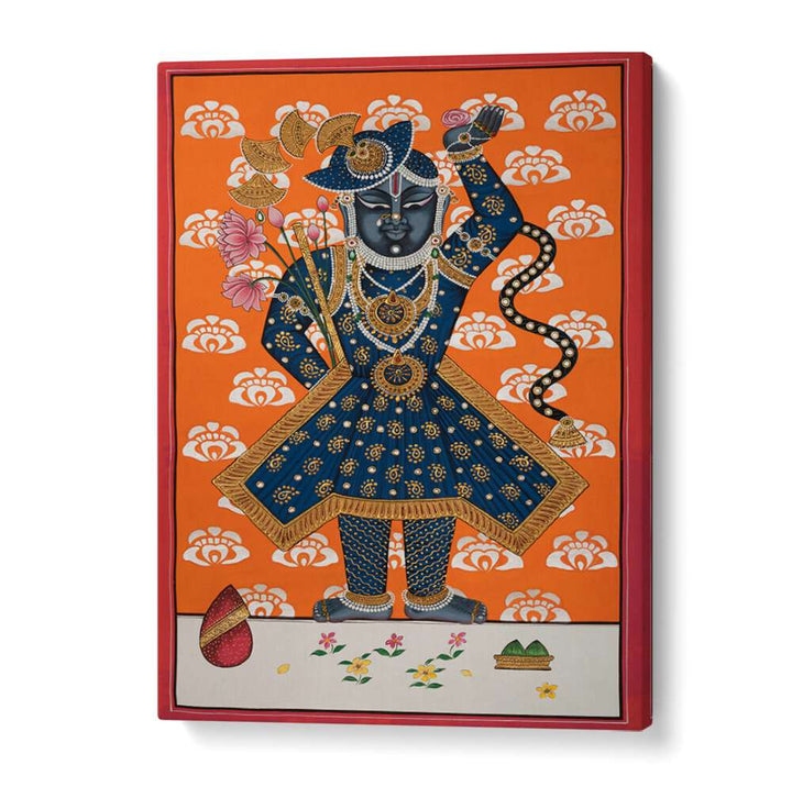 Exquisite SHRINATH JI, INDIAN ART PAINTINGS showcasing traditional Indian artistry, perfect for your living space.