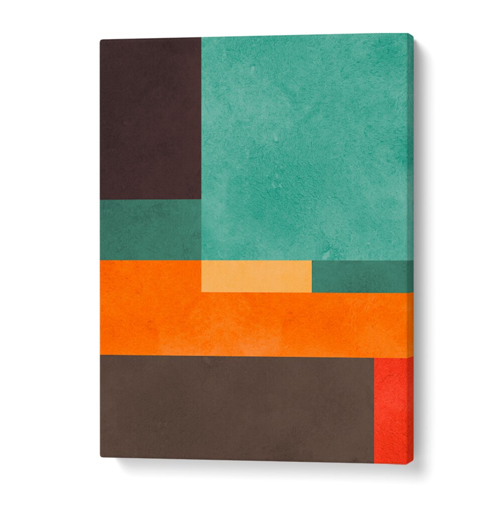 Vibrant COLORFUL COMPOSITION IV, GEOMETRIC ART PRINTS featuring geometric shapes and a kaleidoscope of colors.
