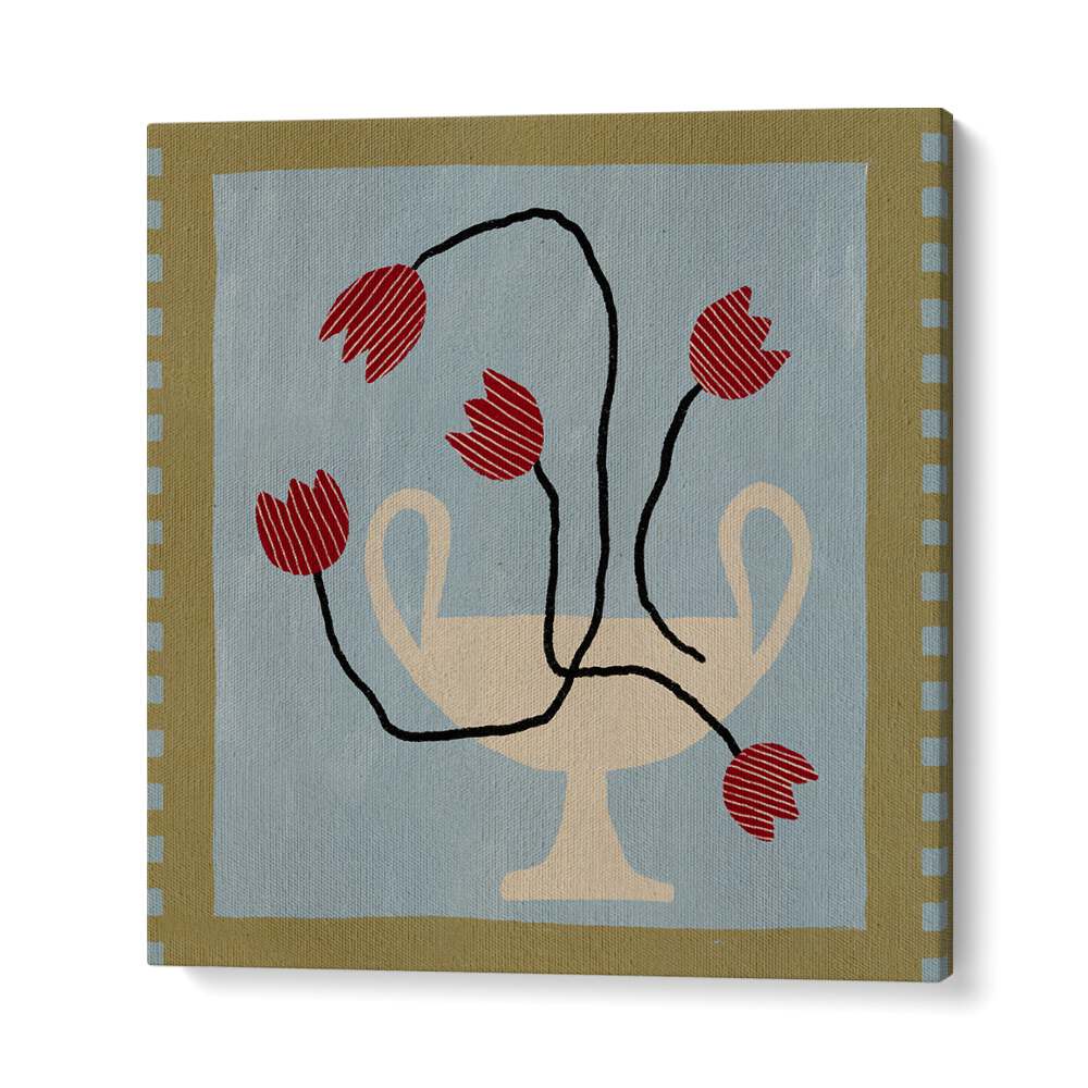 Elegant OUT OF VASE BLOOMS VI, FLORAL FLOWER PAINTINGS showcases vibrant blooms, perfect for enhancing home decor.