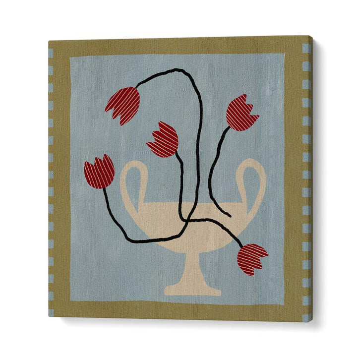 Elegant OUT OF VASE BLOOMS VI, FLORAL FLOWER PAINTINGS showcases vibrant blooms, perfect for enhancing home decor.