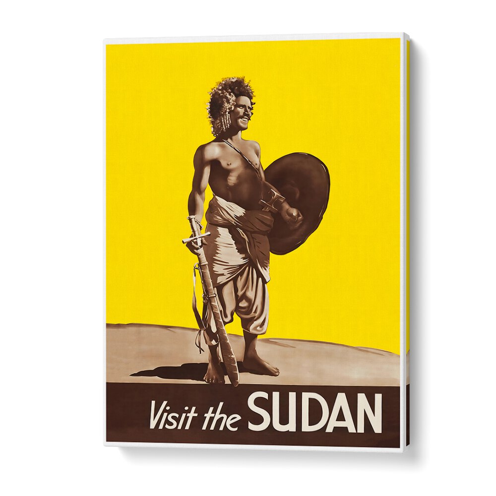 Explore the vibrant SUDAN, VINTAGE TRAVEL POSTERS, showcasing rich culture and stunning art for any decor.