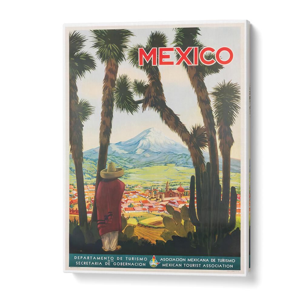 MEXICO V, VINTAGE TRAVEL POSTERS showcase vibrant landscapes and culture, perfect for any travel enthusiast's decor.