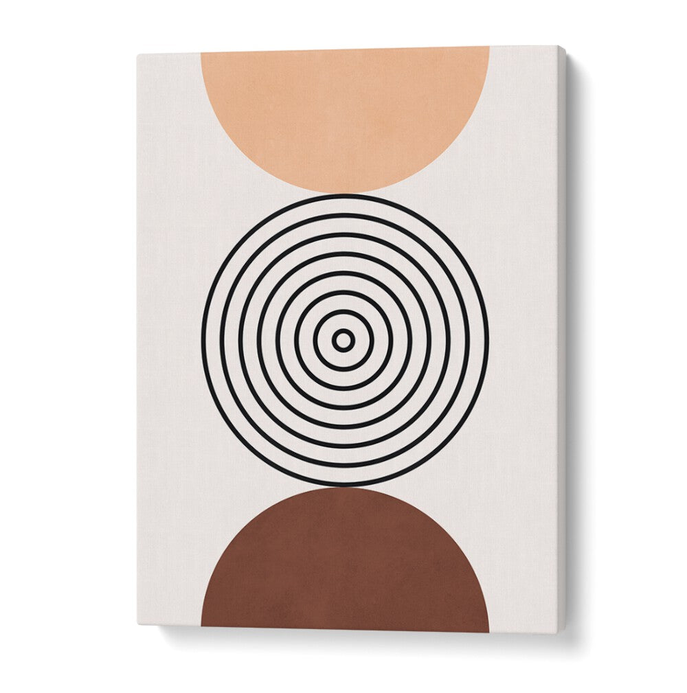 Geometric elegance shines in LINES AND CIRCLES XXVI, BOHO ART PAINTINGS, perfect for modern decor.