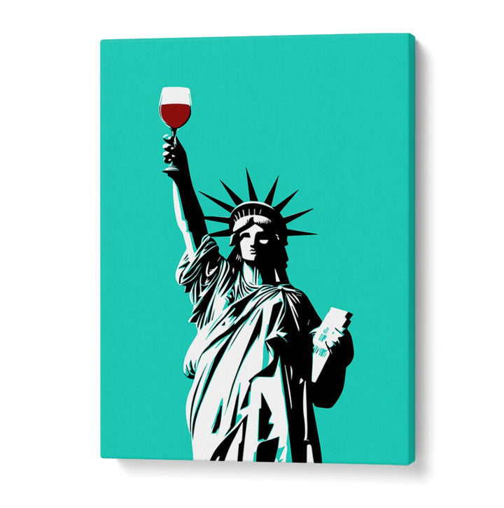 LIBERTY OF WINE , POP ART PAINTINGS