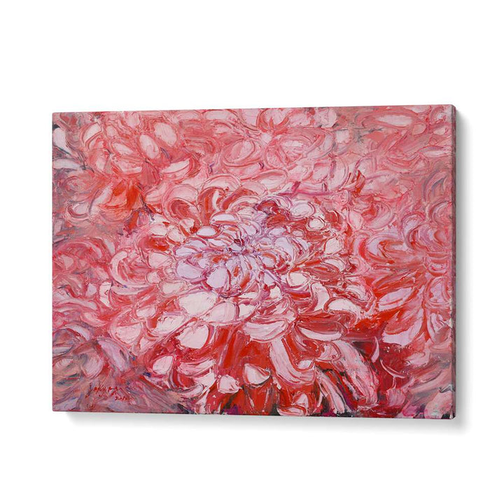 Vibrant CHRYSANTHEMUM CANVAS, FLORAL FLOWER PAINTINGS showcasing exquisite pink petals perfect for home decor.