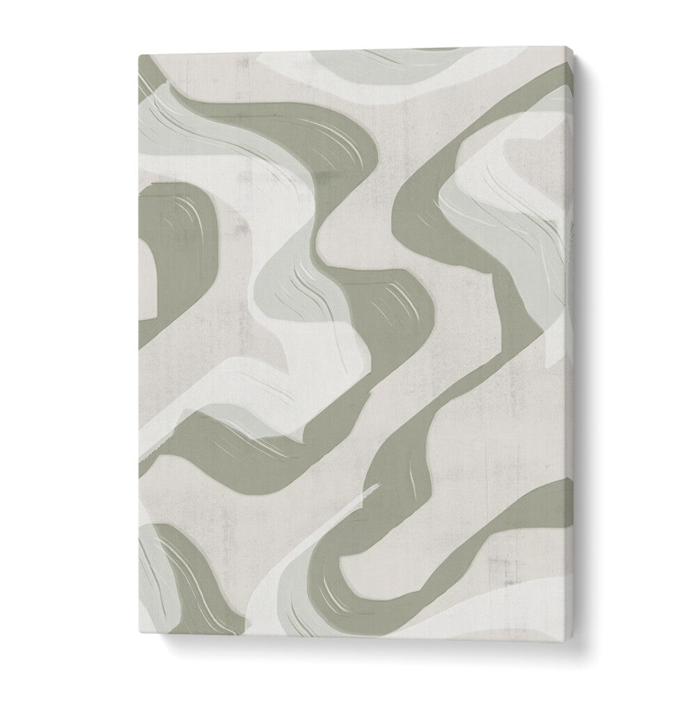 Transform your space with GREEN WAVES NO.3, BOHO ART PAINTINGS, featuring soothing green abstract designs.