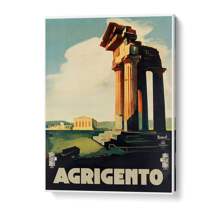 Capture the essence of Italy with AGRIGENTO, VINTAGE TRAVEL POSTERS, perfect for any art lover's home decor.