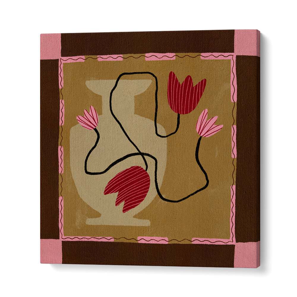 Vibrant blooms in OUT OF VASE BLOOMS IV, FLORAL FLOWER PAINTINGS, perfect for enhancing contemporary decor.