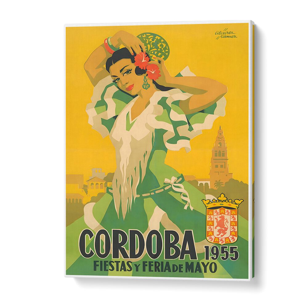 Vibrant CORDOBA, VINTAGE TRAVEL POSTERS showcasing cultural elegance and nostalgia for travel lovers.