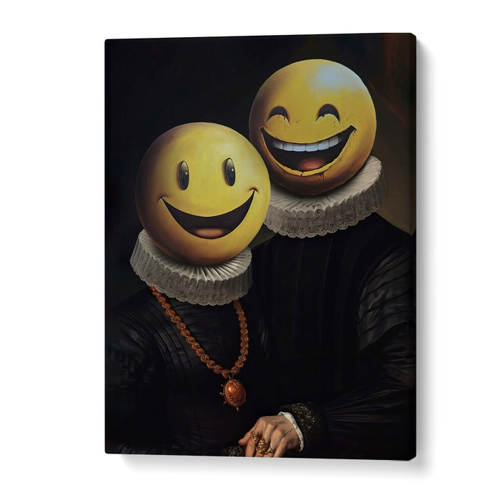 Elevate your space with THE SMILERS, ALTERED ART PRINTS by Dikhotomy, blending creativity and conversation.